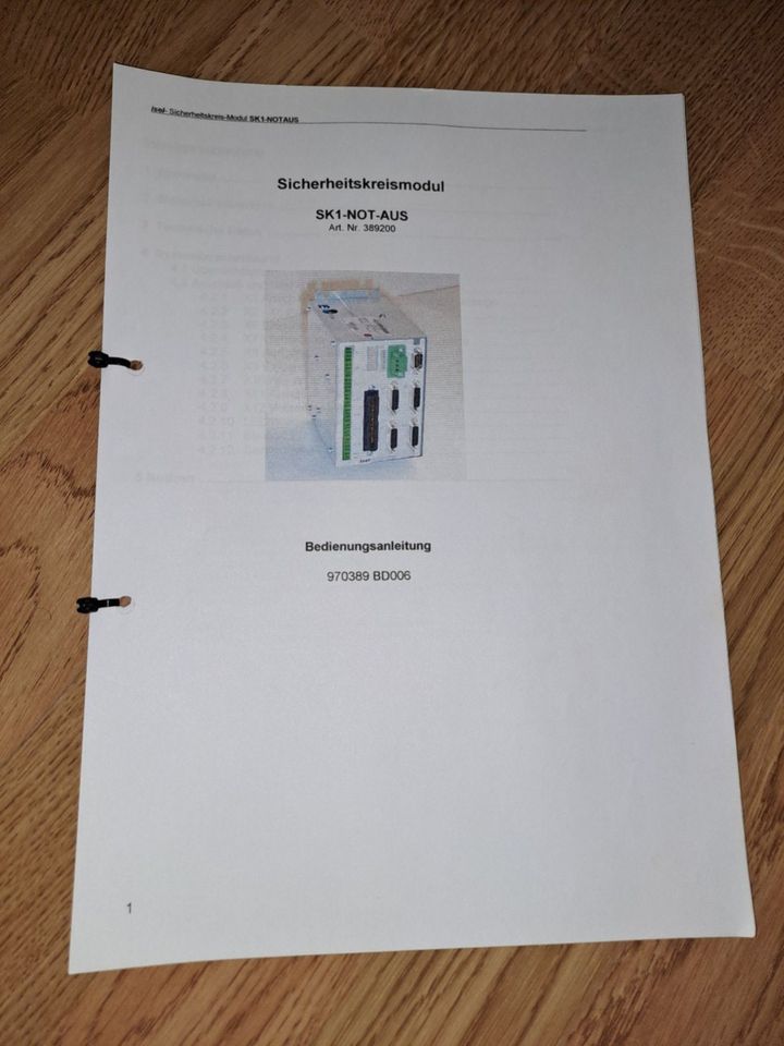 Isel Sicherheitskreismodul SK1-NOTAUS 390111 1001 in Stimpfach