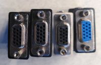 4x DVI/VGA-Adapter, DVI-Stecker <=> VGA-Kupplung ~ kurz ! Niedersachsen - Blender Vorschau