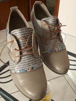Stiefelette Gr. 40 Beige mit bunten Einsätzen /Weite G Nürnberg (Mittelfr) - Aussenstadt-Sued Vorschau