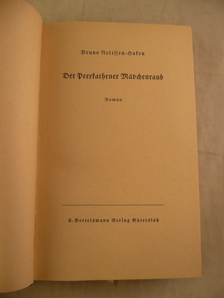 Bruno Nelissen-Haken, Der Peerkathener Mädchenraub, 1950 in Bamberg