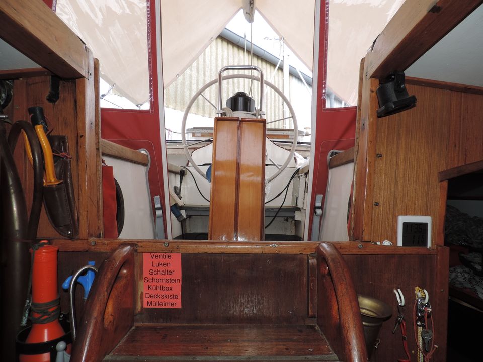 Segelboot, Stahl, Wohnboot, in Buxtehude