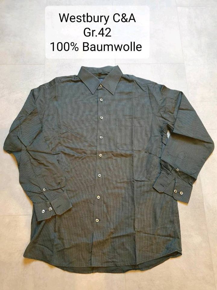 Herren Hemden Gr. 41 42, 100% Baumwolle langarm schwarz kurzarm in Bayern -  Röllbach | eBay Kleinanzeigen ist jetzt Kleinanzeigen