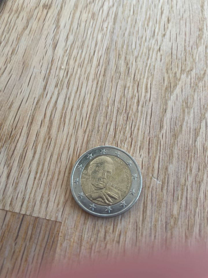 Helmut Schmidt 2 Euro Münze in Gilching