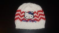 Mütze Winter gestrickt für Mädchen mit Hello Kitty weiß Nordrhein-Westfalen - Isselburg Vorschau