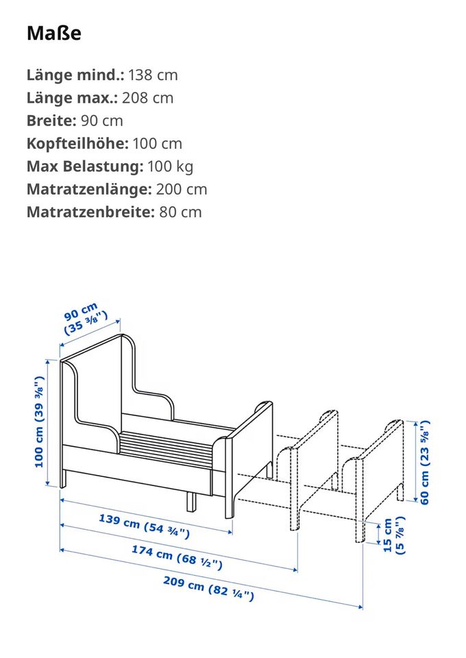 Ikea Bett Busunge Kinderbett in Birkenau