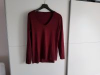 Strickpullover, Pulli, M, 40, bodeaux, vino, dunkelrot V-Ausschn Nordrhein-Westfalen - Bocholt Vorschau