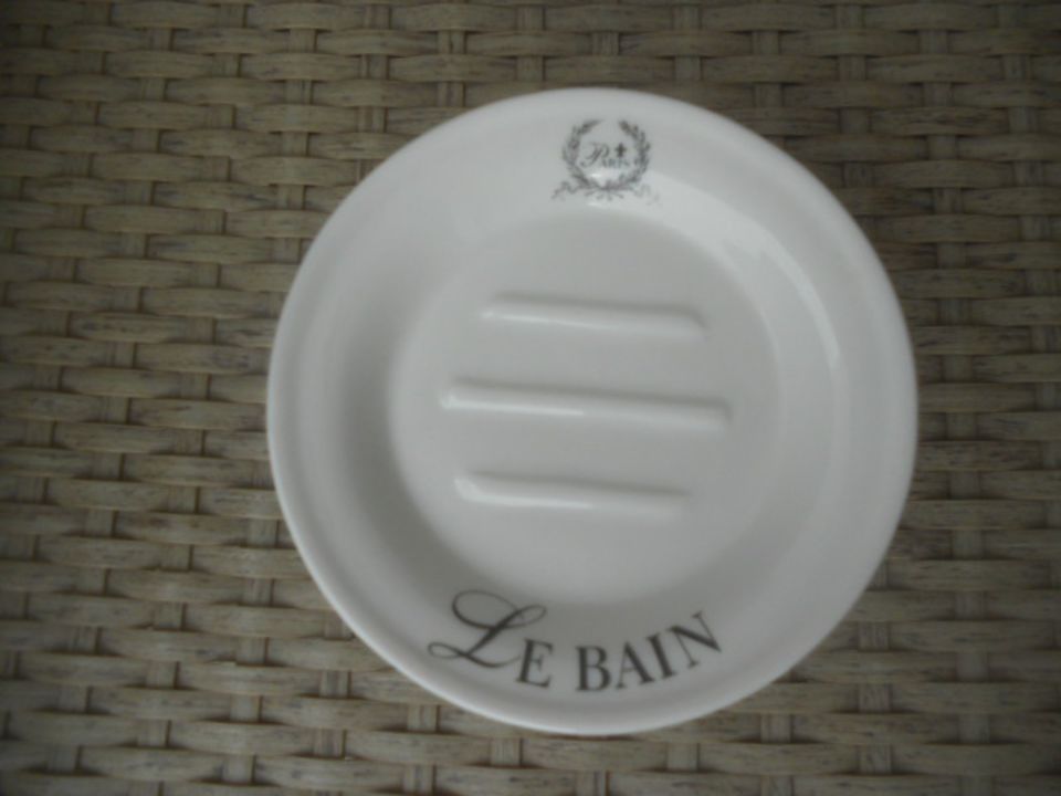 Fayence Keramik LE BAIN Paris Seifenschale Seifenablage in Achim