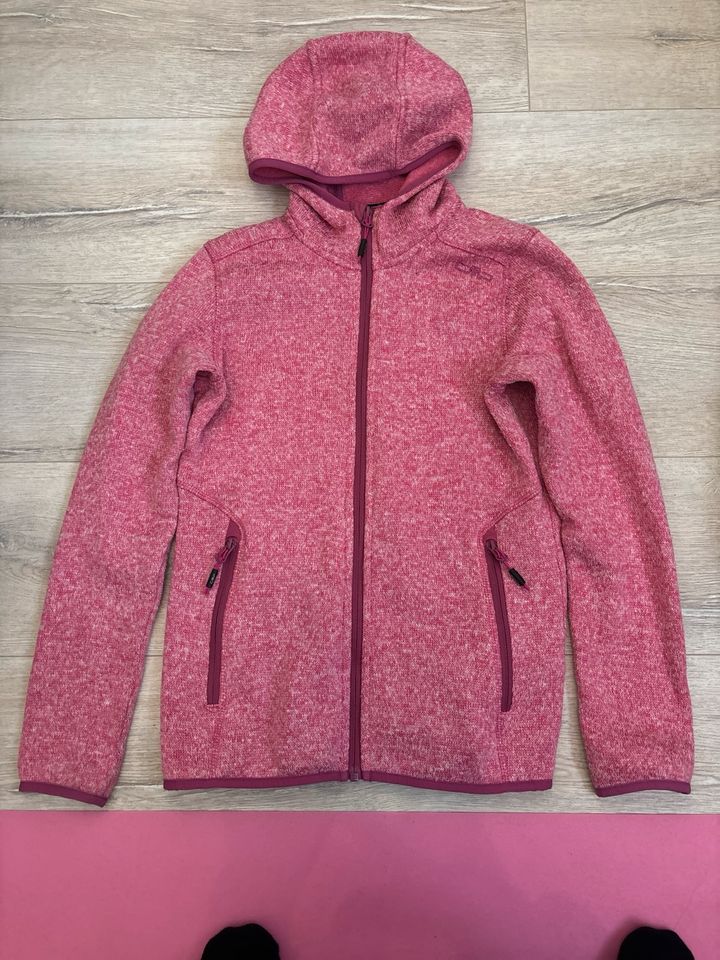 CMP Fleecejacke Strickjacke rosa Größe 164 in Raubling