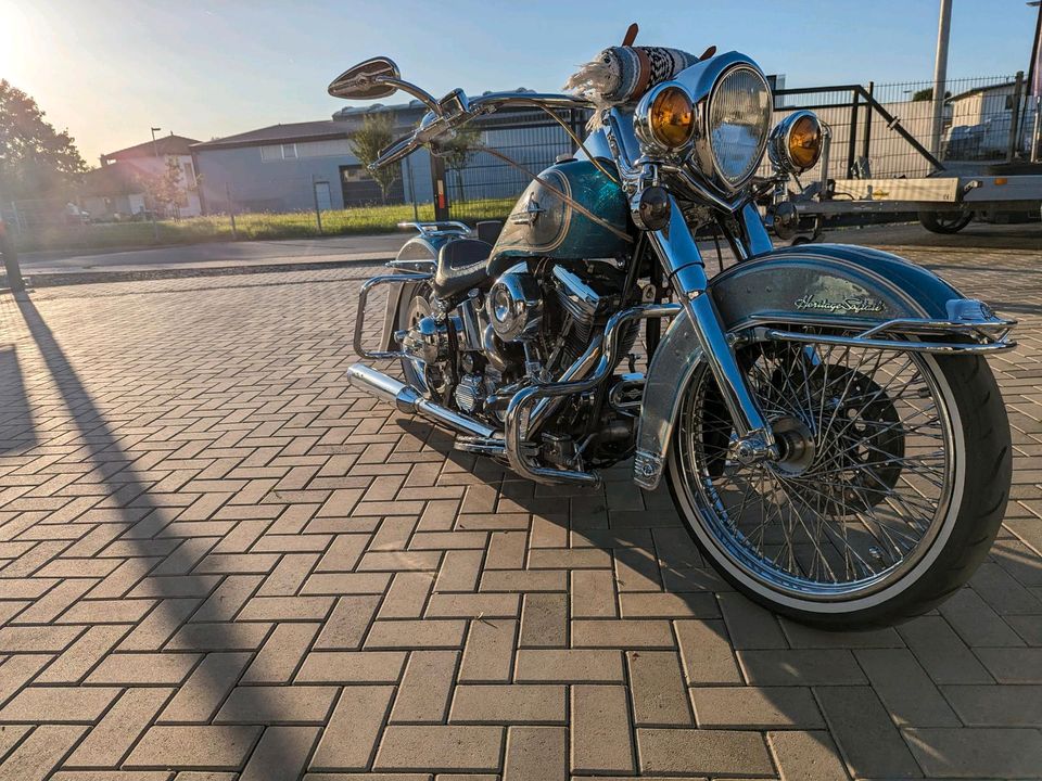 Harley Softail Chicano Mexican S&S 112cui Airride Klappenauspuff in Frankfurt am Main