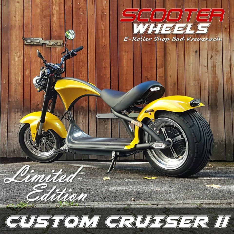 ⚡NEU⚡ Custom Cruiser LE-2 E-Scooter Elektro Chopper ⚡ Umbau ⚡ in Bad Kreuznach