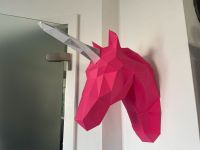 Deko Papershape Papercraft Einhorn pink München - Schwabing-Freimann Vorschau