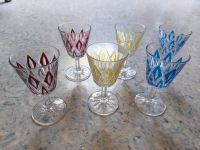 6 Schnapsgläser Raute Glas bunt vintage Reims Duisburg - Duisburg-Mitte Vorschau