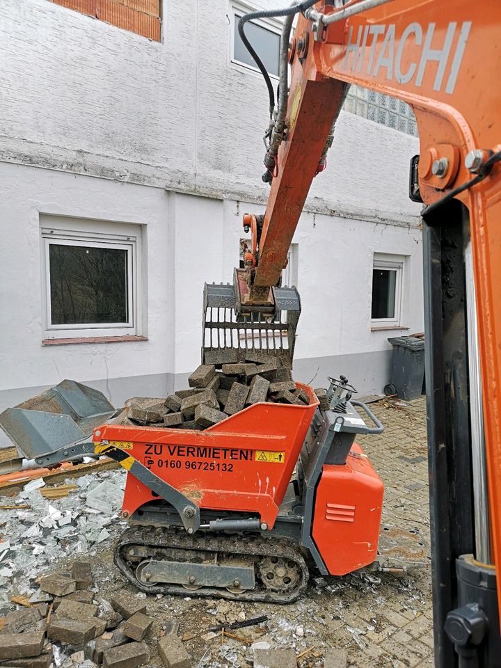 Kettendumper Minidumper Bagger Vermietung Verleih Mieten Bestwig in Bestwig