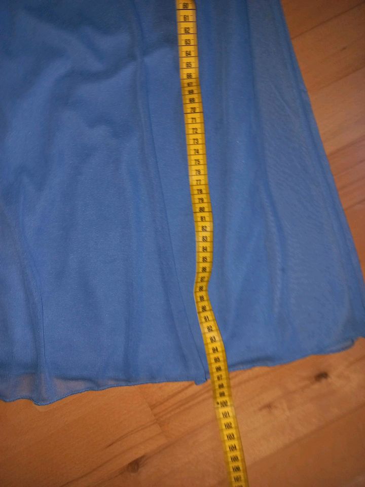 Kleid, blau, Chiffon,  blau gr. 40 in Unkenbach