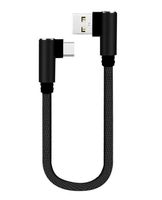 25cm USB zu Typ C Ladekabel im 90 Gradwinkel USB-C Schwarz Nordrhein-Westfalen - Detmold Vorschau