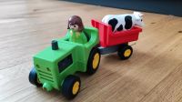 Playmobil 123 Traktor mit Bäuerin, Anhänger und Kuh Bayern - Heimenkirch Vorschau