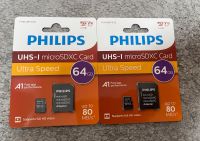 Philips Micro SDXC Card 64 GB Class 10 UHS-I U1 incl. Adapter Berlin - Neukölln Vorschau