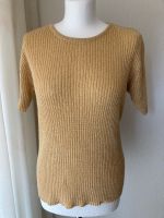 Shirt Oberteil beige / Senf mit Gold Lurex Faden H&M Gr. M Nordrhein-Westfalen - Moers Vorschau