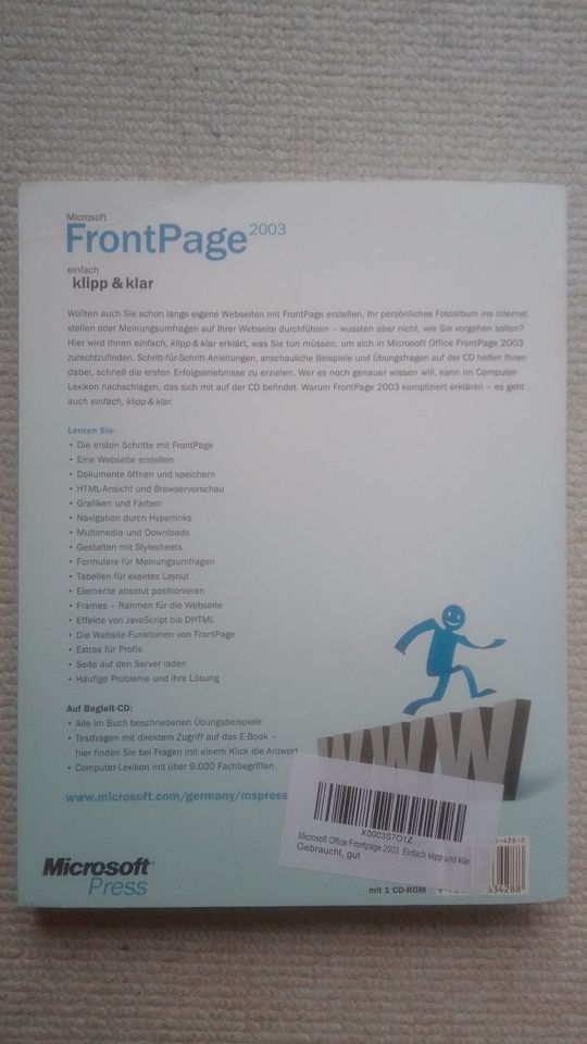 Handbuch "Microsoft FrontPage 2003" in Torgelow