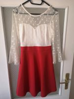 Kleid Bodyflirt rot weiß Punkte Gr. XS vintage, neuwertig Thüringen - Schleiz Vorschau