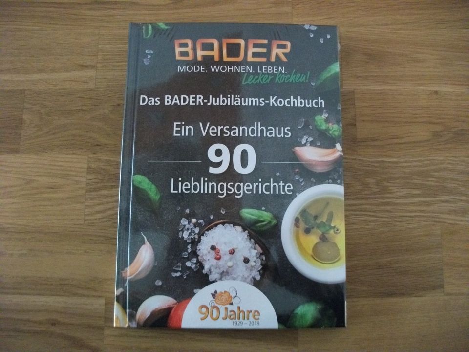 Kochbuch 90 Jahre BADER-Jubiläums-Kochbuch neu in Fürfeld