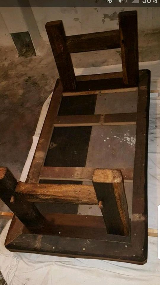 Eichen-Tisch Unikat alt antik Couchtisch Wohnzimmertisch in Lienen