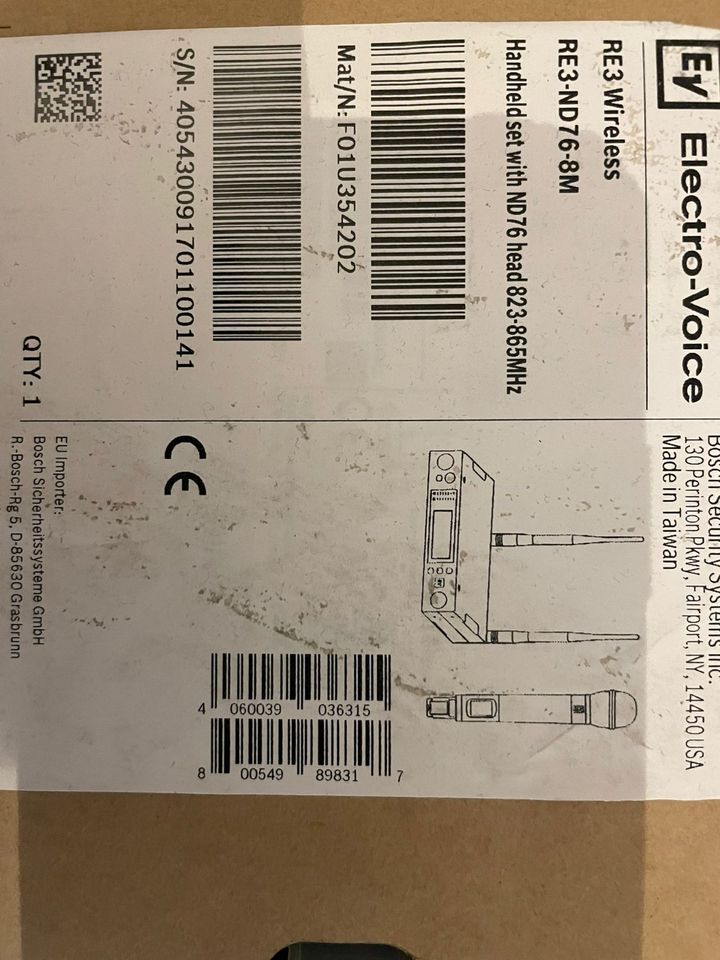 ElectroVoice RE3-ND76-8M Mikrofon-Sendeanlage in Chemnitz