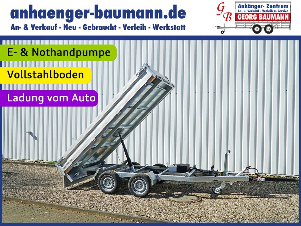 Humbaur HUK 272715 Elektro 268x150x30cm 2700kg Vollstahl Kipper in Bocholt