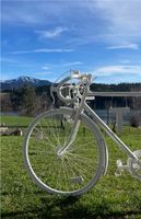 Weißes Fahrrad als Geburtstags- oder Hochzeitsgeschenk, Deko Bayern - Waltenhofen Vorschau