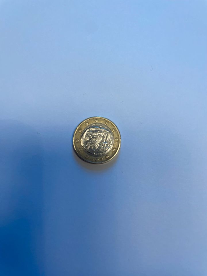 1 Euro Münze Griechenland 2002 in Dresden