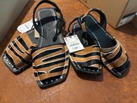 Zara Ria Leder Sandalen 39+32 Nordrhein-Westfalen - Mettmann Vorschau