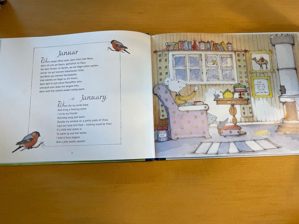 Linas Monatsbuch / Calendar / Deutsch + Englisch / Kinderbuch in Döhlau
