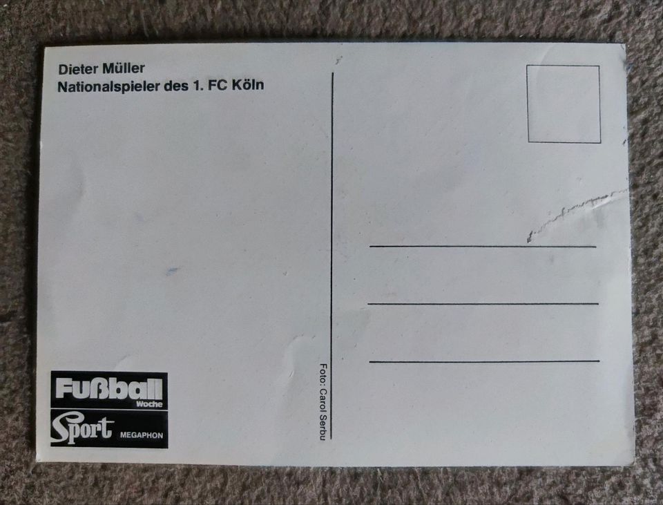 1.FC Köln - Dieter Müller - Saison 1978 - original Autogrammkarte in Köln