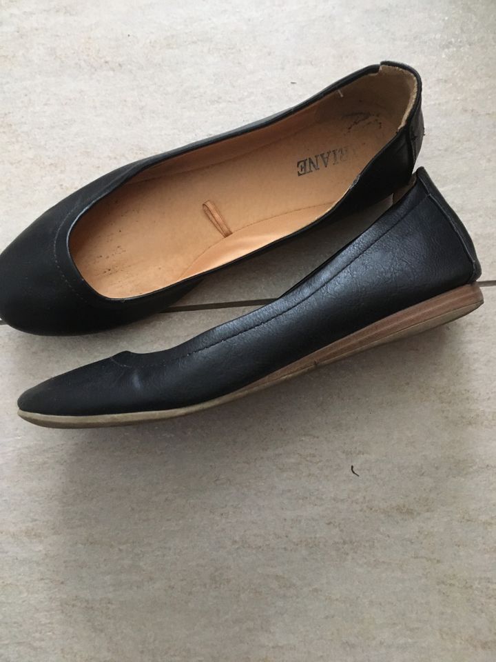 Schwarze Ballerinas Gr.38 in Murg