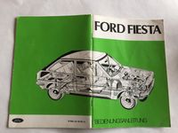 FÜR OLDTIMER: Bedienungsanleitung FORD FIESTA Baden-Württemberg - Inzigkofen Vorschau