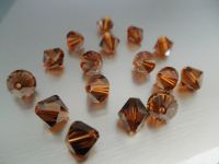 131 Stück Perlen Swarovski Bicone 8mm Smoked Topaz Berlin - Lichterfelde Vorschau