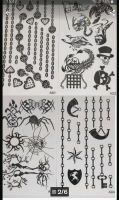 4er Set Halloween Tattoo's Spinne Totenkopf Herz Gothic Nordrhein-Westfalen - Wilnsdorf Vorschau