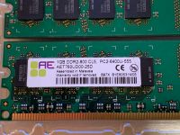 3x 1GB Aeneon DDR2-800 CL5, PC26400U-25D Sachsen - Freital Vorschau