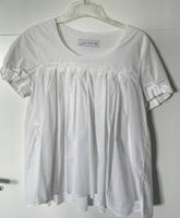 Zara Woman Bluse S weiß kurzarm Baumwolle Hessen - Rodgau Vorschau