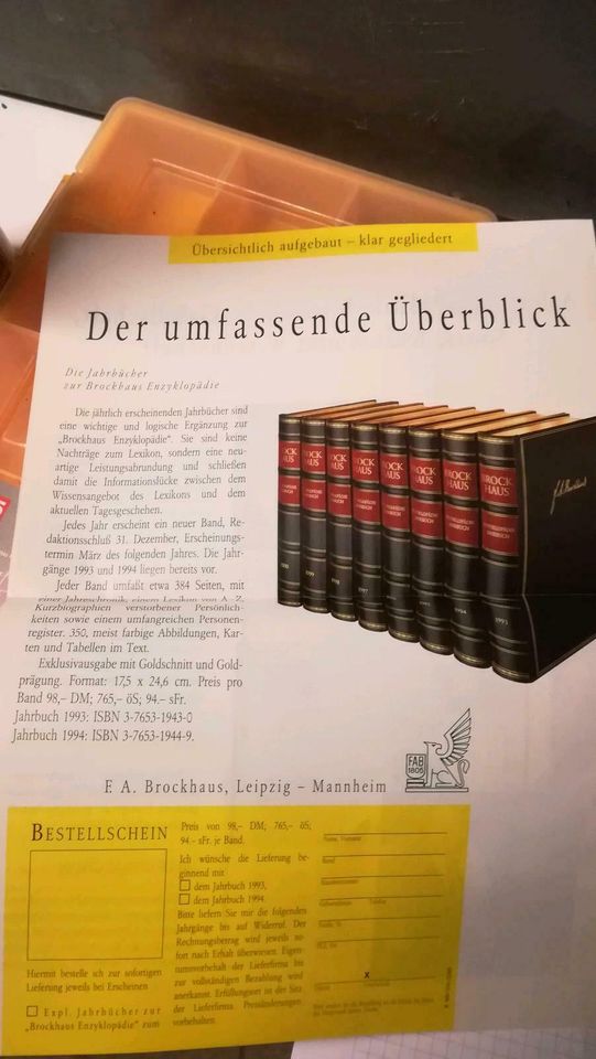 Brockhaus Enzyklopädie neu 25 Bände 19te Auflage von 1990 in Leutenbach