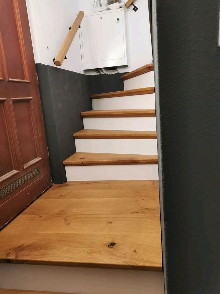 Treppenstufen Treppe Waschtisch tischplatte Eiche Esstisch Baumti in Hannover