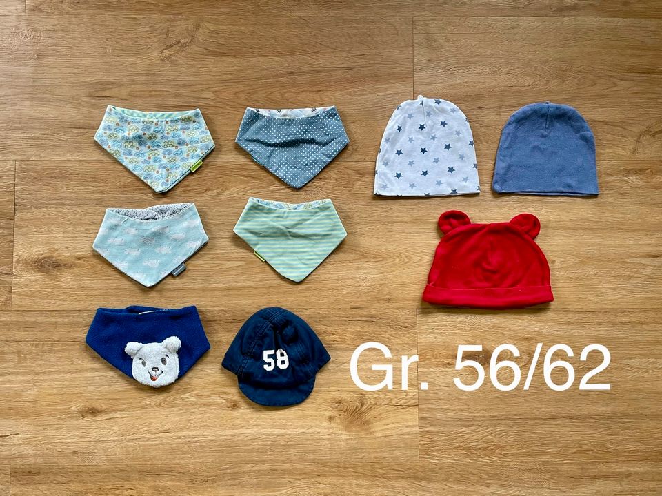 Baby Newborn Accessoires Halstücher Mützen Gr. 56 in Bispingen