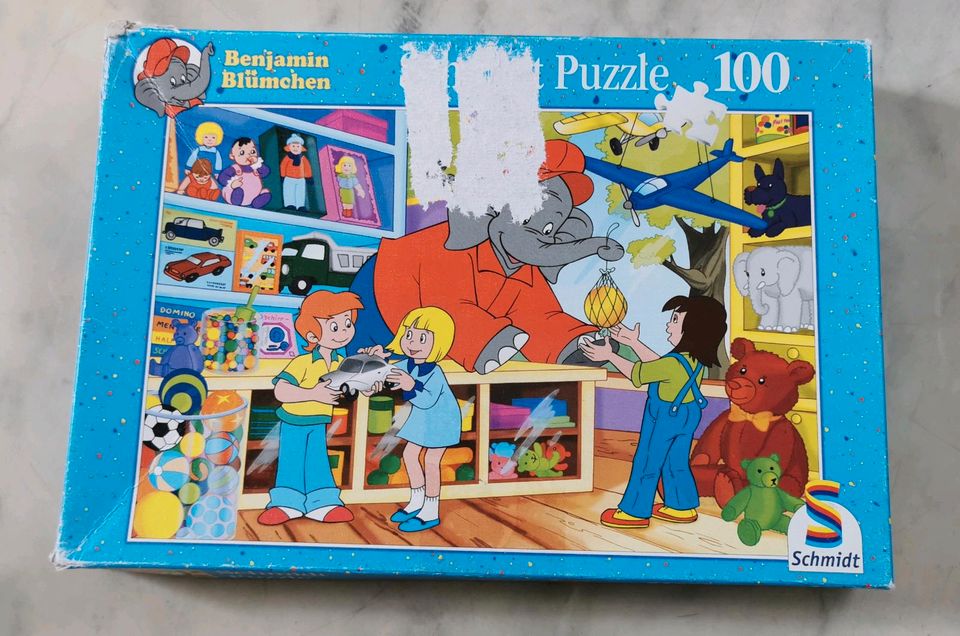 Benjamin Blümchen Puzzle 100 Teile zu verschenken in Limburg