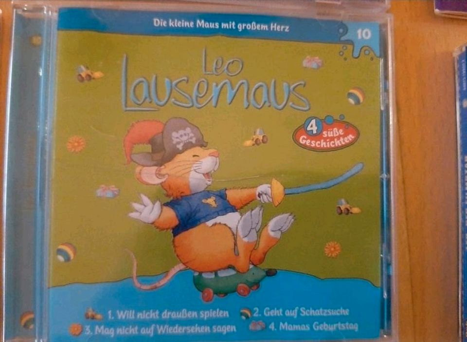 Leo Lausemaus CDs Nr 5+8+9+10+Maxi Pixi +Bob der Baumeister Cd in Gütersloh