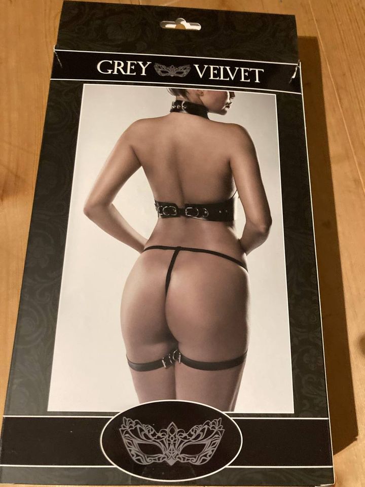 Grey Velvet Corsage Body Negligé NEUwertig Größe XL XXL 42 44 in Hildburghausen