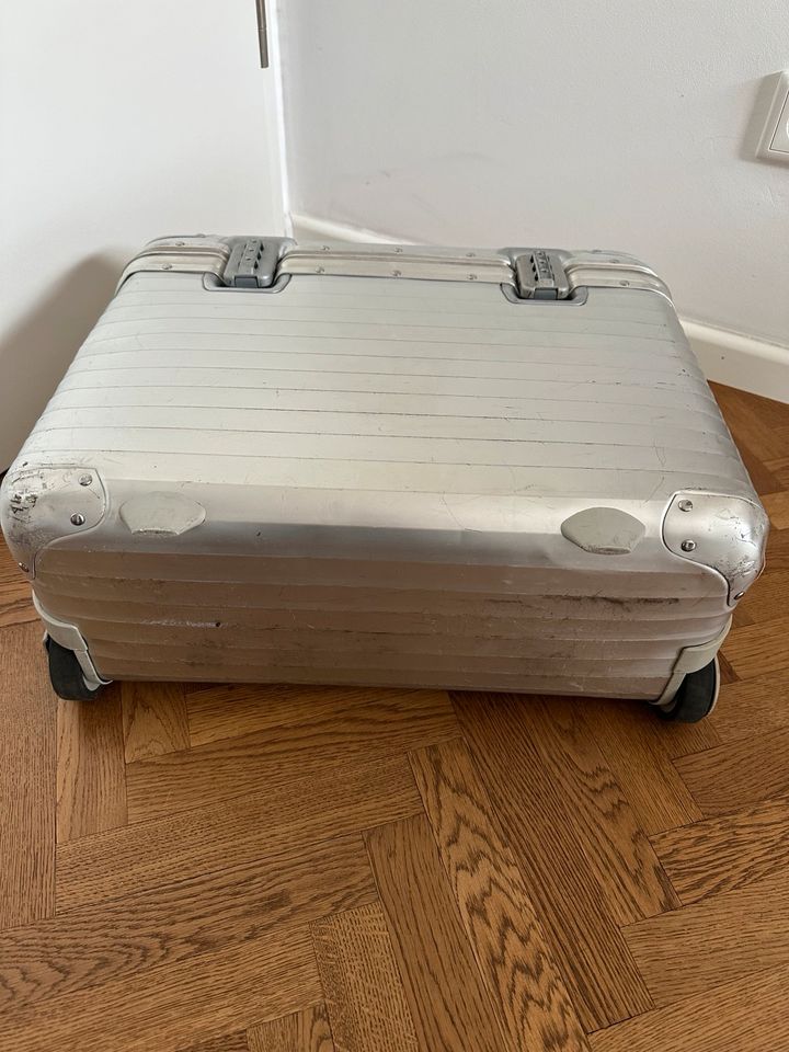 Rimowa Business Trolley Alu Silber Handgepäck Teleskopstange in Overath