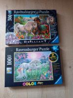 2 Puzzle ( Set) Pferde und Einhorn , Ravensburger Puzzle Sachsen - Weißkeißel Vorschau