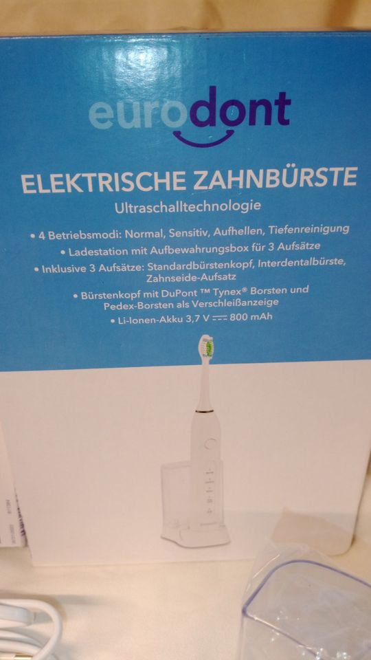 Elektrische Zahnbürste, 4 x verschiedener Modus, NEU+OVP!!! in Zeilarn