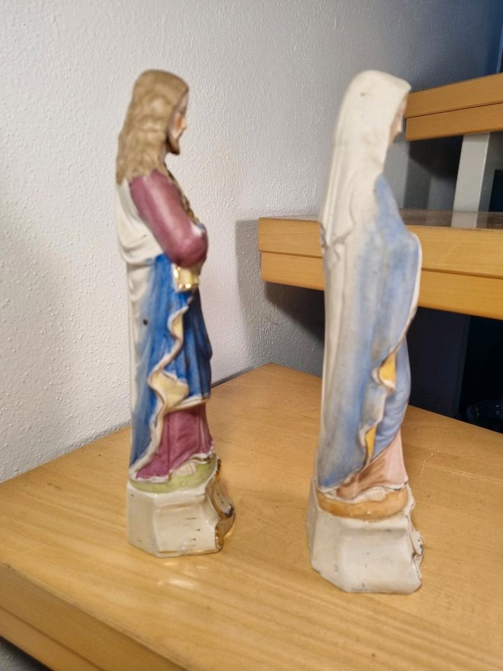 HEILIGENFIGUREN PORZELLAN ALT ANTIK DEKO VINTAGE KUNST RAR SAKRAL in Kumhausen