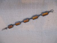 Art Deco / Jugendstil Armband mit 5 Emaille Elementen orange !!! Niedersachsen - Hoya Vorschau